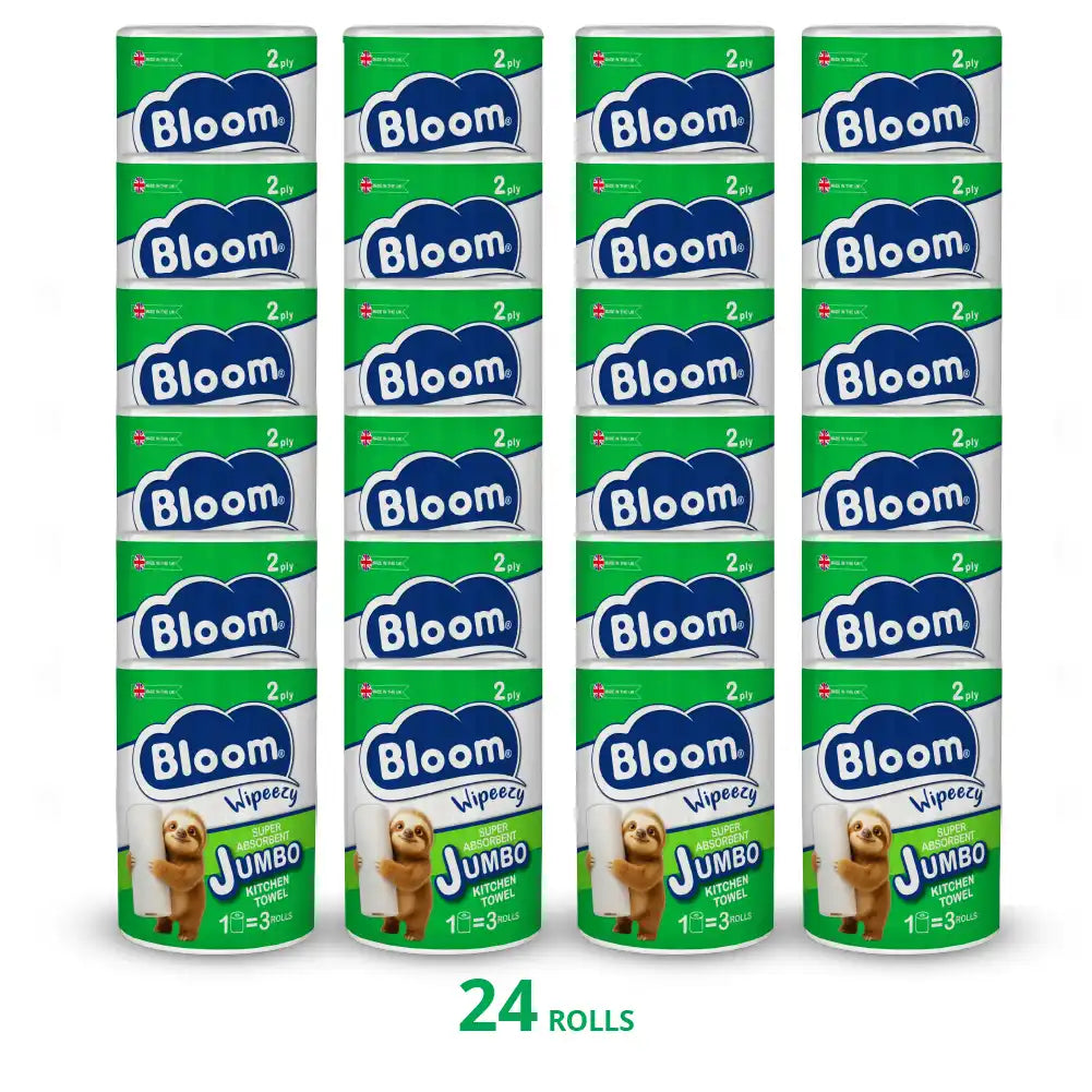 Bloom 2ply Kitchen Towel 12 Jumbo Roll