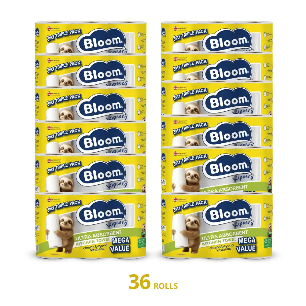 Bloom 3ply Kitchen Towel 72 rolls