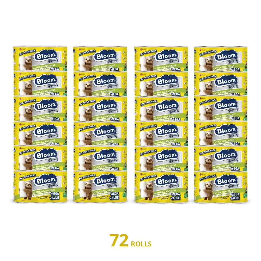 Bloom 3ply Kitchen Towel 18 rolls
